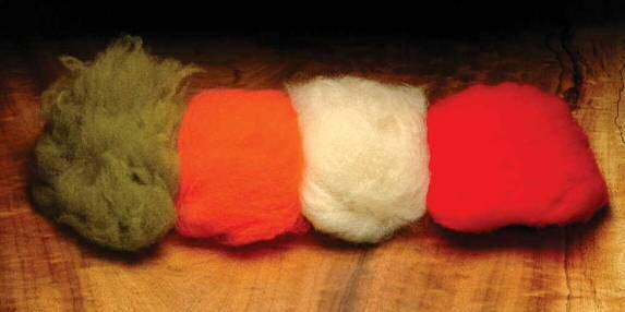 RAM'S WOOL Colors Available: 01-White 02-Light Cahill 03-Tan 04-Choc.