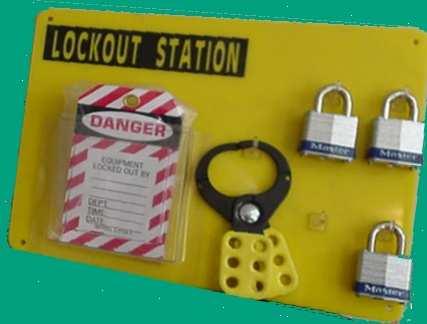 Application of Locks and Tags A lock and a tag must be placed on each disconnecting means of deenergizing circuits, as well as to equipment on