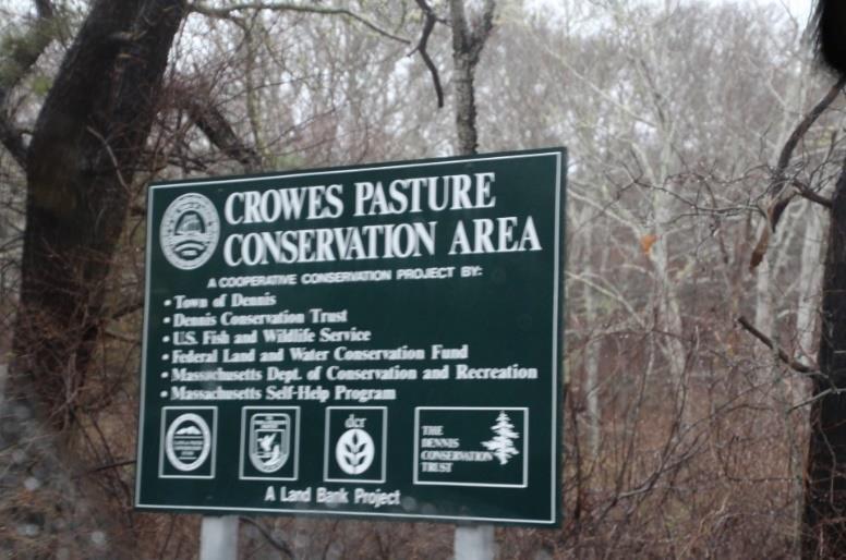 The town is working on a new order of conditions specifically for Crowes Pasture instead of having the same one for Chapin and Crowes and they will be submitting into the State Wide HCP for the 2018