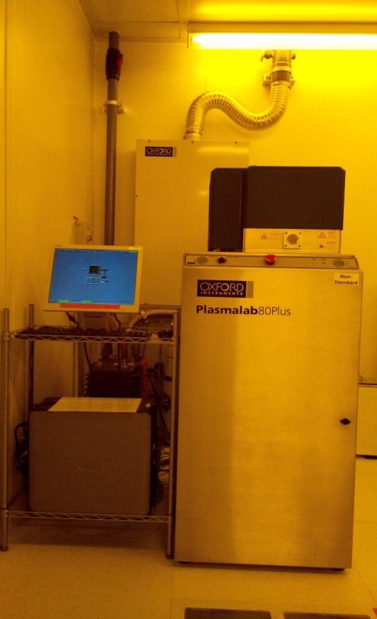 1. Picture and Location Computer Chamber Oxford Plasmalab 80 Plus Plasma Etcher Fig 1: This tool is located at NFF Enterprise Center Cleanroom Room