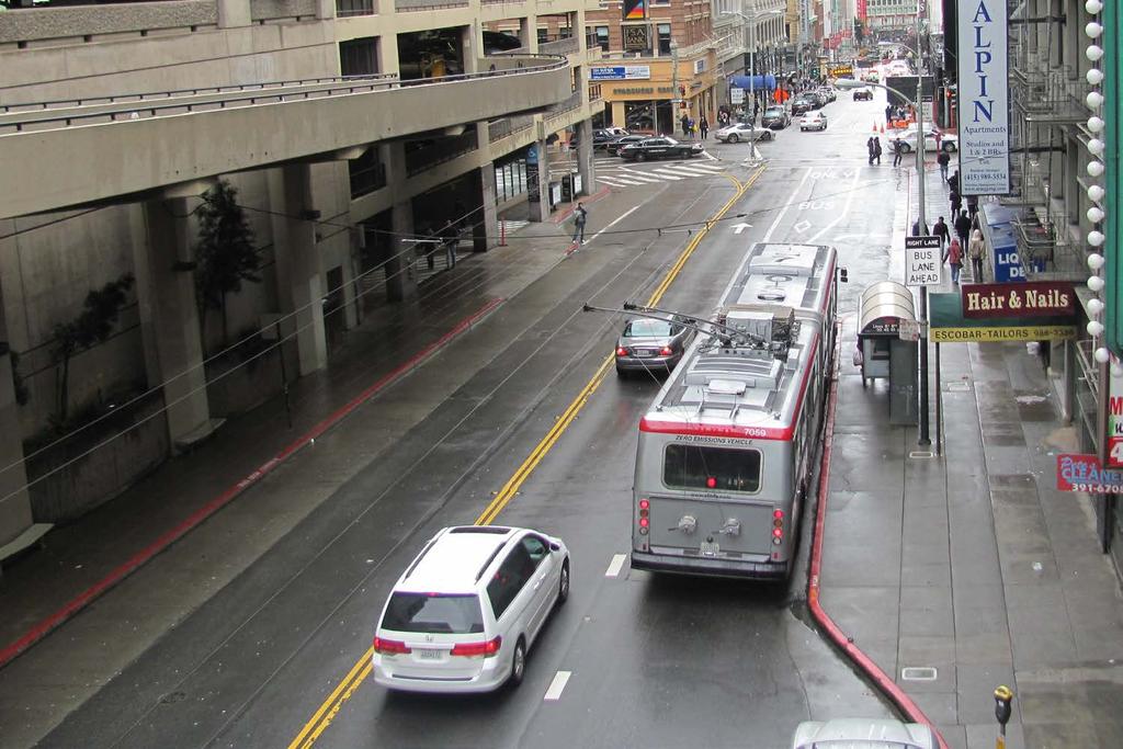 Bus Bulb Overview Allows buses to align with sidewalk for faster boarding Reduced