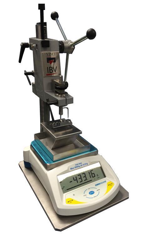 IMMERSED BULK VOLUME METER (IBV) The immersed bulk volume determination system is designed to measure bulk volume of plug sized core samples with excellent accuracy.