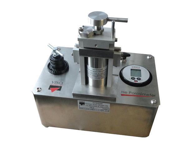 HELIUM POROSIMETER FOR EDUCATIONAL PURPOSES (HEP-E) The Helium gas expansion porosimeter is based on the Boyle s and Charles law expansion of helium gas and is used for direct grain volume and pore
