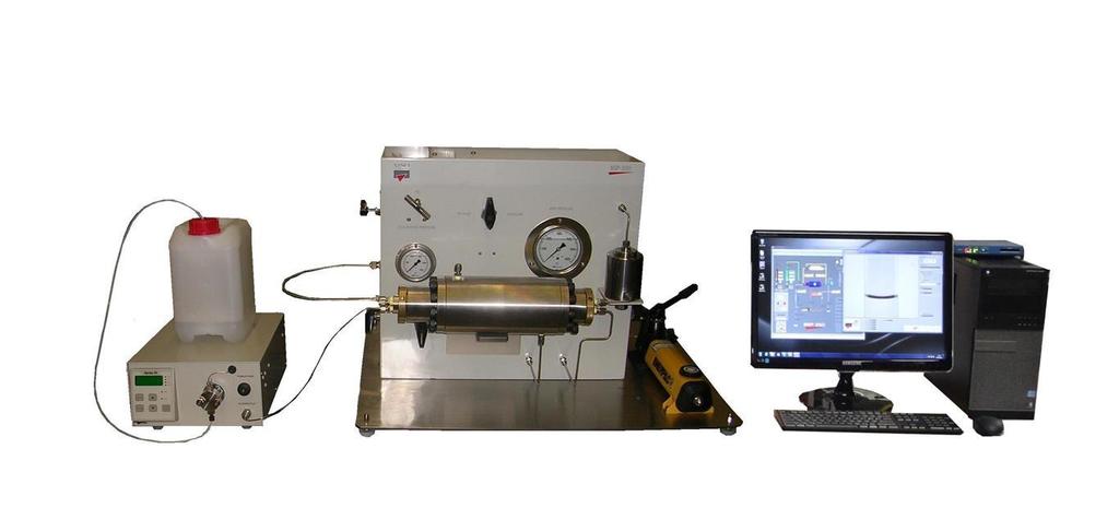 BENCH TOP PERMEABILITY SYSTEM (BPS 350) The BPS350 permeameter is a manually operated system designed for performing simple liquid permeability tests at pore pressure to 5,000 psi with confining