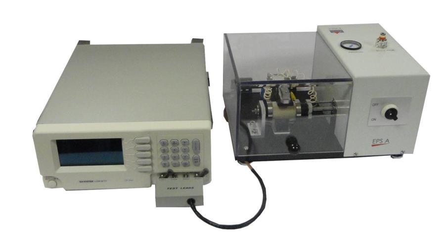 ELECTRICAL PROPERTIES SYSTEM @ AMBIENT CONDITIONS (EPS-A) Complete system used for the determination of resistivity and formation factor of plug sized sample at ambient conditions.