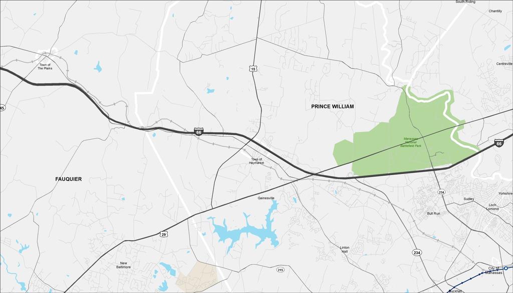 Preliminary Access Alternatives (Prince William County) EXPRESS LANES ACCESS ALTERNATIVE 1 Between US 15 and US 29 University Blvd.