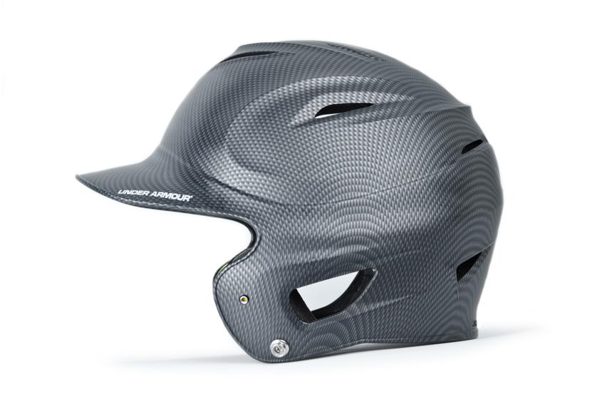 BATTING HELMETS >> 14 SOLID BLACK CHME ADULT & YOUTH SOLID BLACK CHME BATTING HELMET OSFA The UABH-100 & UABH110 batting helmets features a One Size Fits All dual density foam liner system.