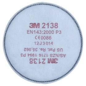 the 3M 2138 P3 filters with