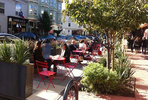 1. Addition of parklets & bike corrals The HAMA Board has supported applications