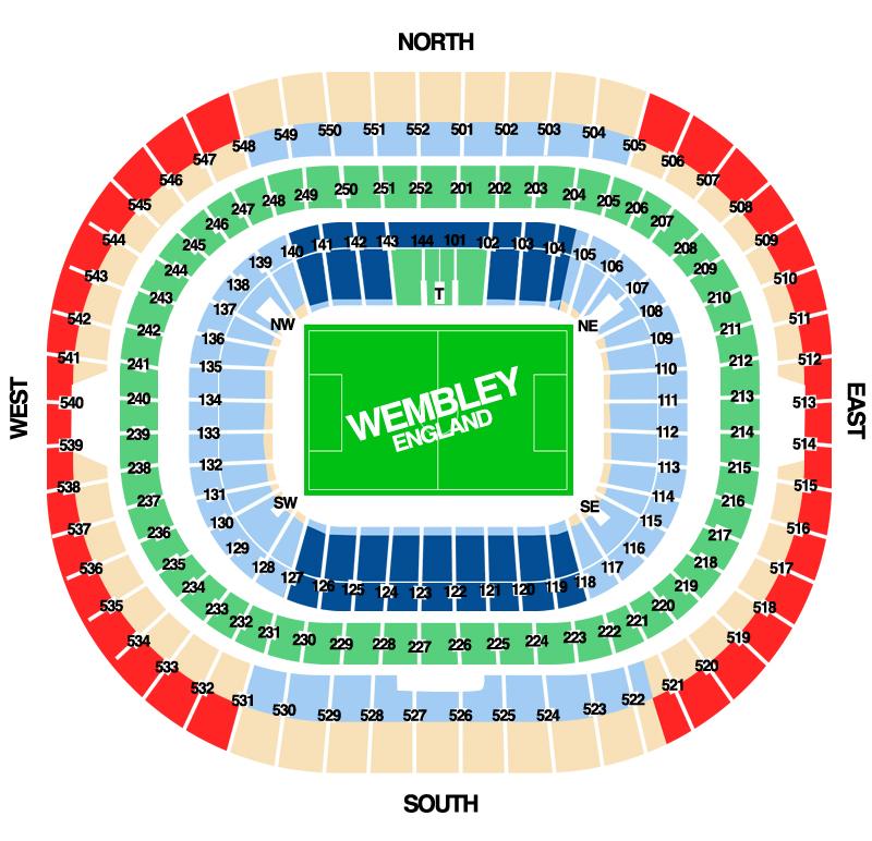 Stadium Information and how to get there Wembley Stadium, Wembley, London HA9 0WS Telephone: 0844 980 8001 To get to the ground, use one of the following routes: Trains Wembley Park station, is on