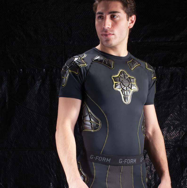 THE MEN S PRO-X SHIRT IS BUILT WITH IMPACT PROTECTION ANATOMICALLY DESIGNED TO FLEX WITH YOU, ENSURING UNENCUMBERED MOVEMENT DURING HIGH-ENERGY ATHLETIC