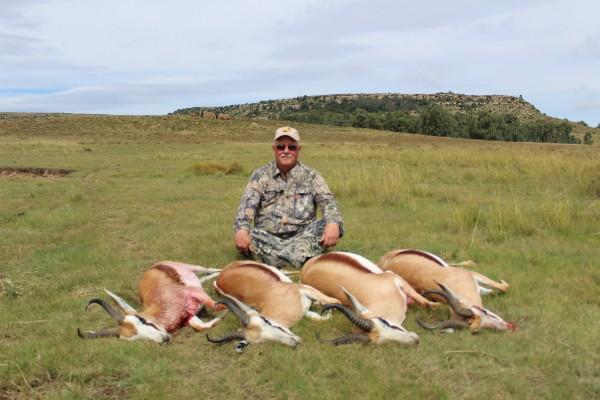 Terry also shot a bunch of cull springbuck, warthogs, blesbuck, impala and grey duikers. Thank you for joining us on safari again Terry! We had a great time with you, as always.