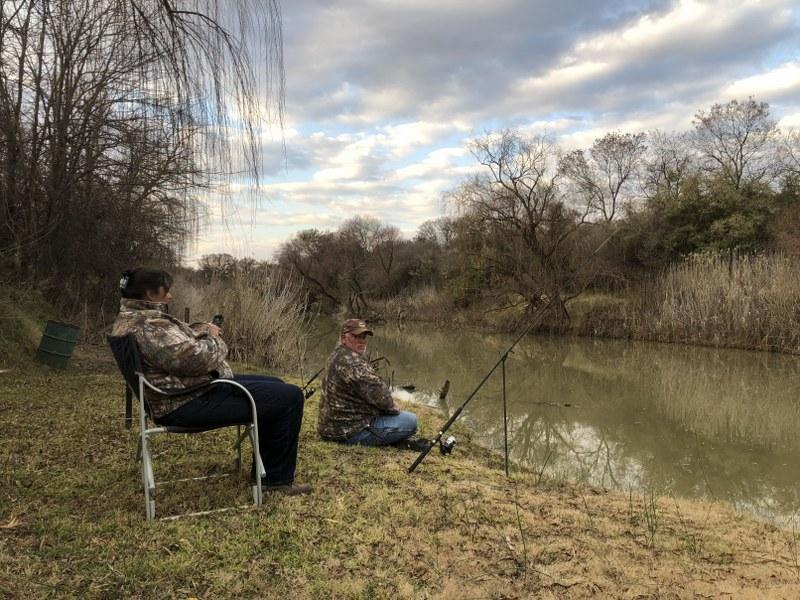 The couple also did a spot of fishing, which is one of the great activities that we offer to take some down time in between all the exciting hunting!