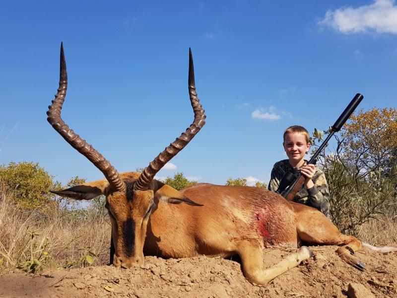 As we had the privilege of making this young hunter's African dream a