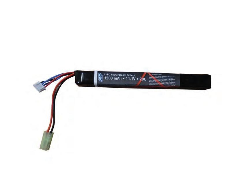 1V Li-Po battery with its 3-cell in one block construction, allows this battery to fit inside.