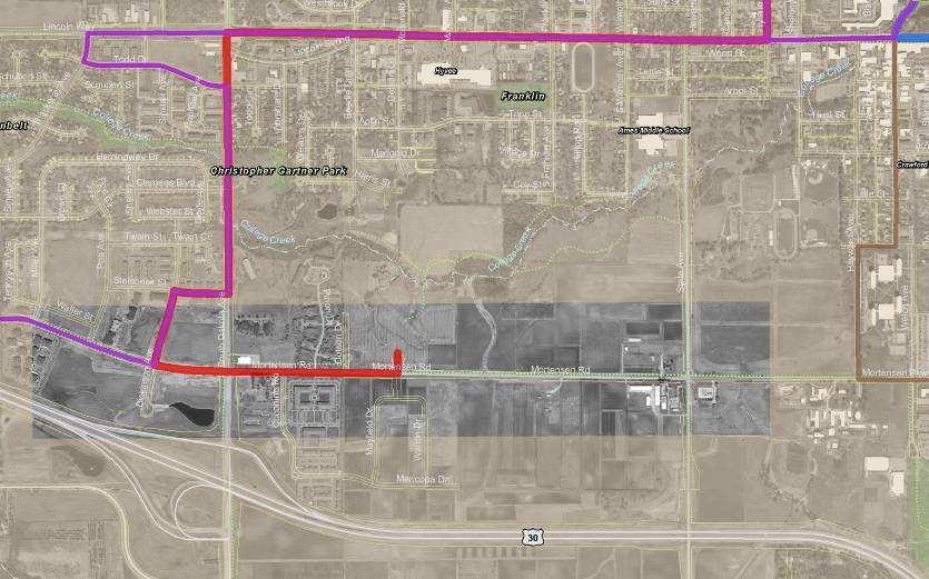 Recommendations - Corridor 5 Mortensen Road Recommendation - Add Articulated Buses Two Artic Bus Runs Replaces 3 standard bus runs Reduce Extras Lincoln Way S. Dakota Ave. S. Dakota Ave. State Ave.