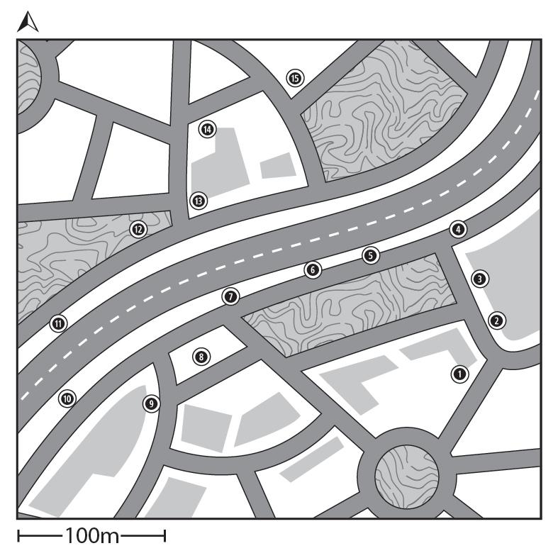 Chapter 24 Impact of Crowded Urban Areas on Microclimate Figure 1: Route and Stops on a park map Introduction Crowded urban areas are often characterized by heat islands: unpleasant microclimate