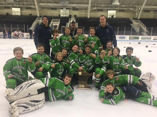 Squirt B Green Wins 16 Team Hibbing Tournament It is hard enough to win an 8 game or 12 game tourney, but it is extremely difficult to enter a tournament with 15 other teams and come out on top.