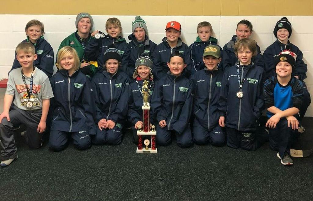 Squirt B Blue Runner-up at Salute To Hockey Tourney The weekend of December 8-10 that Irish Squirt B Blue participated in the Salute to Hockey Tournament in West St. Paul.