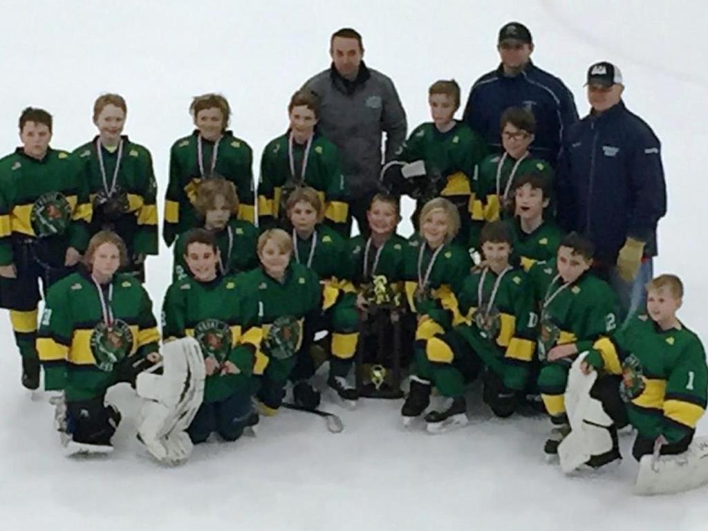 Squirt B Blue Take Second Straight Runner-up Honor in Rochester The weekend of December 16th and 17th the Irish Squirt B Blue headed south down Highway 52 for a busy weekend of hockey at the