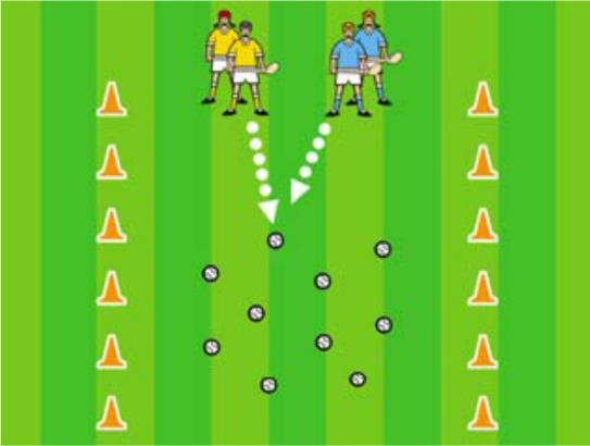 - Make sure they swap sides so that they are striking off both their left and right. 6.6 Zig Zag Clash 6.