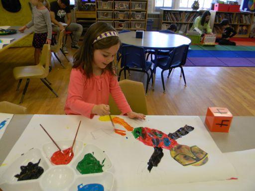Our exploration into the Coral Reef began with building a submarine, making jellyfish using found materials, decorating rainbow fish, counting the