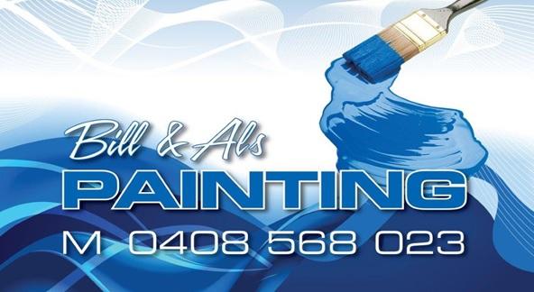 SPECIAL THANK YOU BILL & ALS PAINTING Local painters Bill Thomas and his wife, Adele, have got