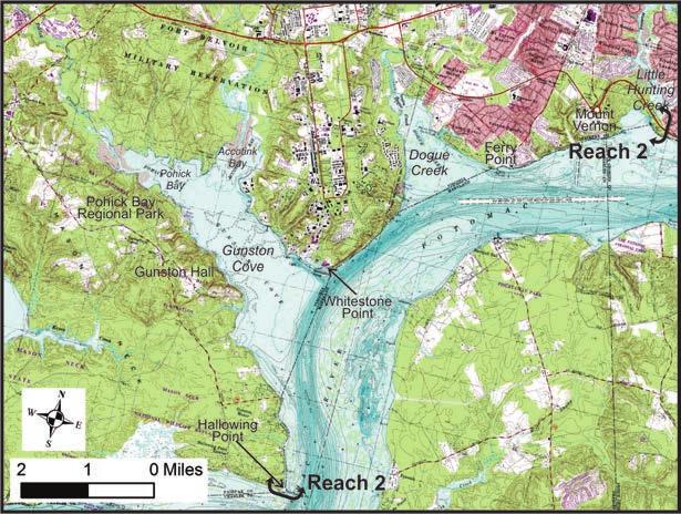 Reach 3 extends from Little Hunting Creek along the Potomac to Cameron Run (Figure 2-4).