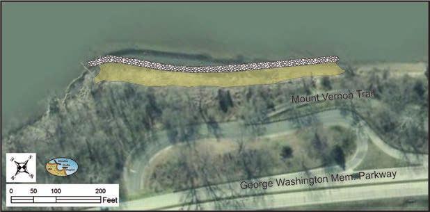 Proposed configuration of sill shoreline BMP for Area of Interest #2 along the GWP. Figure 5-9.