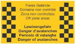 Avalanche risk in open terrain Any terrain beyond pistes and downhill routes is open terrain with additional dangers.