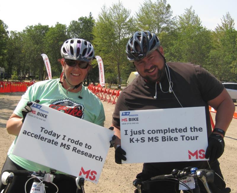 Your impact Every year, more than 10,000 cyclists take part in 20 MS Bike events across Canada, raising more than $9 million.