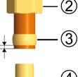 connections are designed as cutting-ring compression fitting ¾" male thread x 22 mm.