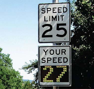 decision criterion. 85 th percentile speed is 27 mph, which is 2 mph more than the speed limit.