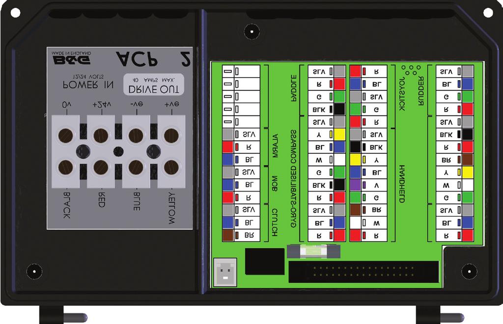 ACP Unit Terminal Details Wire Colour Coding/Abbreviations BLK Black BL Blue BR