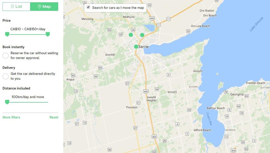 Opportunities for Innisfil Investigate the viability of a local car-sharing service throughout the Town.