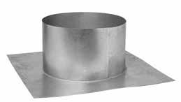 STNDRD THIMLE SUPPORT OLLR (RS ONLY) LTERL SPER RING Used when pipe passes through a combustible roof structure to reduce clearances to