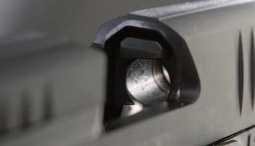 5. FIELD-STRIPPING, CLEANING, LUBRICATION, AND MAINTENANCE slide stop lever while letting the slide move slightly forward thereby locking the slide open (5.1.1. Fig. 3).