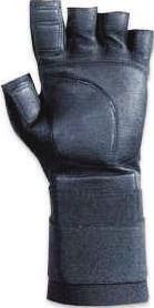 Gloves & Hand Protection glaw leather half-finger WriSt Wrap AVG in palm, thumb and index finger.