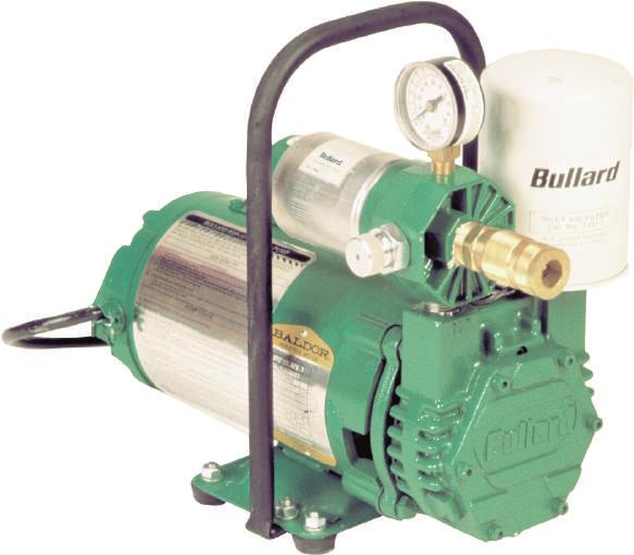 Air Pumps BullarD edp10 electric Driven pump When placed in a clean air environment, Bullard Free-Air pumps offer a low-cost means of supplying clean, breathable air to respirator wearers working in