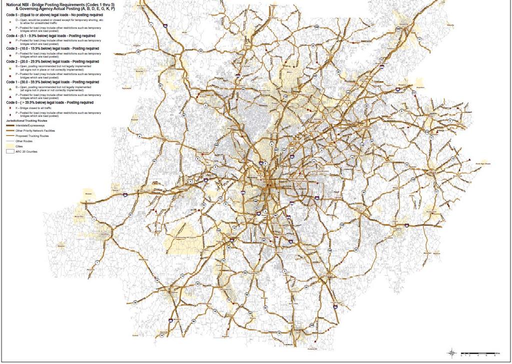 Figure 5: Bridges without Weight Restrictions Regional Truck Route Plan Needs Assessment Regional Transit Services The Atlanta Region is currently served by six public transportation providers, which