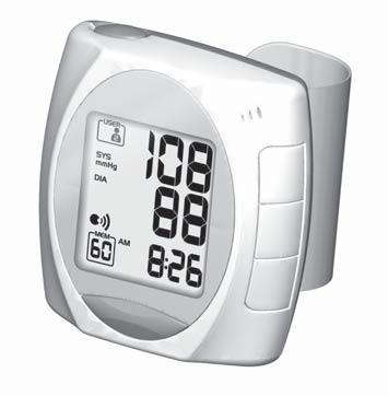 EN INTRODUCTION KEY FEATURES FRONT VIEW Thank you for selecting the Oregon Scientific TM Talking Wrist Type Blood Pressure Monitor (BPW810).