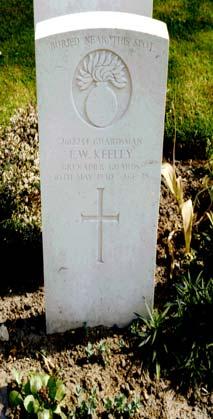 , and enhanced. Kay W. 2617441 Guardsman 6th 31-Mar-1943 25 Sfax Son of James and Elizabeth Kay, of Burnley, Lancashire. Buried in Plot III, Row AA, Grave 20 Keeble A.A. 6202660 Guardsman 2nd D.