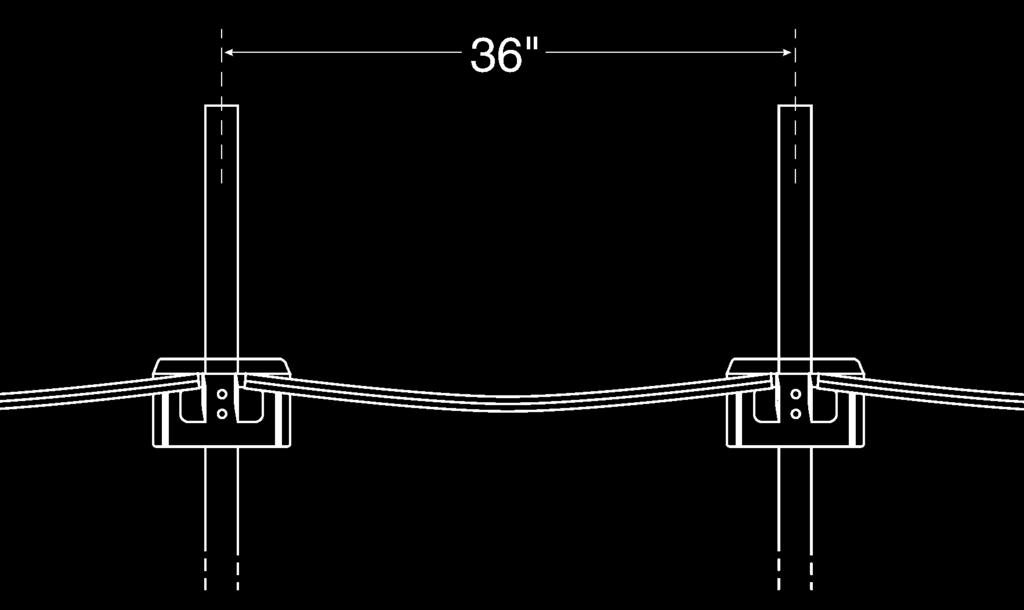45½ Bottom Rails Bottom Plate Transition Rails Strap Assembly Mark out pool radius (1/2 pool width) using stakes "B" as a reference.