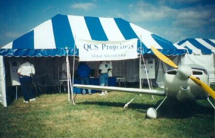 Global s tent at Oshkosh 2001 with Mike