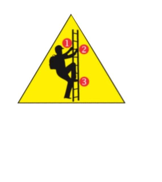 Proper Climbing Techniques You must maintain three points of contact at any given time while climbing, such as two hands and one foot, or two feet and one hand.