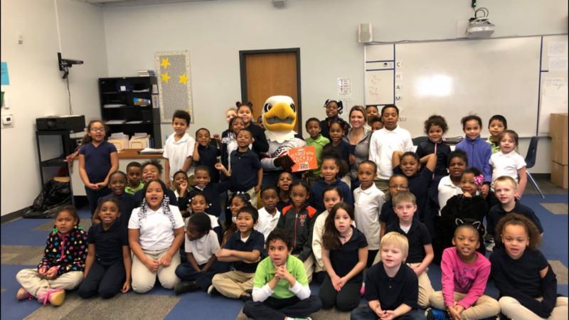 Tuesday, March 13th the Saginaw Spirit visited North Saginaw Charter Academy to celebrate March in Reading Month!