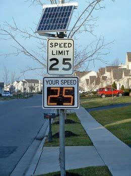 Traffic Calming Options: 4) Signage Speed Limit Radar Unit Signs Do not negatively impact emergency times Alert driver of their speeds and