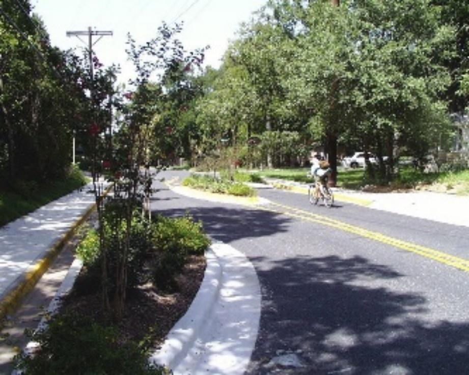 Chicanes Chicanes are mid-block curb extensions that alternate from