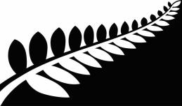 (Black, White and Blue) Silver Fern (Red, White and Blue) Black and