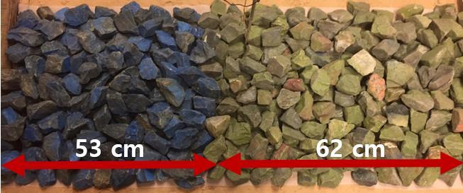 4 COASTAL ENGINEERING 2016 Figure 4: Stone seawall before sand covering for test BL Figure 5: Buried stone seawall built on foreshore before test BL Table 2: Characteristics of sand and two stones